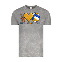 Cloud Rock peace love volleyball Vintage Tee - AdoDesignShop