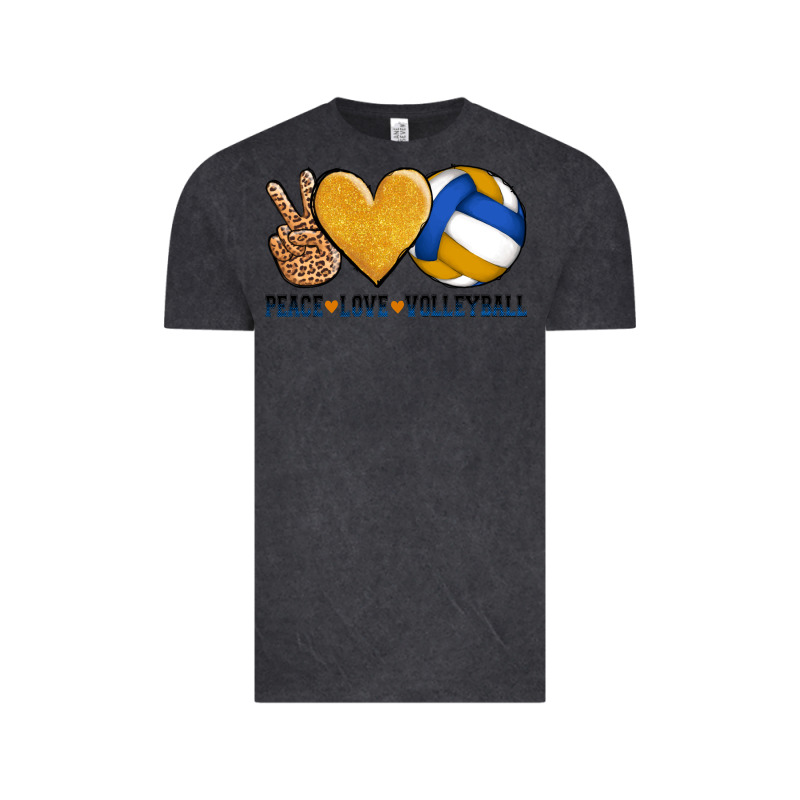 Peace Love Volleyball Vintage Tee by AdoDesignShop | Teevron