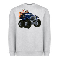 Heather Grey easter sports Heavyweight Sweatshirt - MaliasSmallBusiness