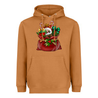 Meerkat Chrismas Santa claus bag Heavyweight Hoodie - NancyCooperArtShop