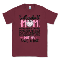 Burgundy volleyball mom Classic Tee - MaliasSmallBusiness