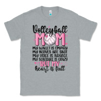 Heather Grey volleyball mom Classic Tee - MaliasSmallBusiness