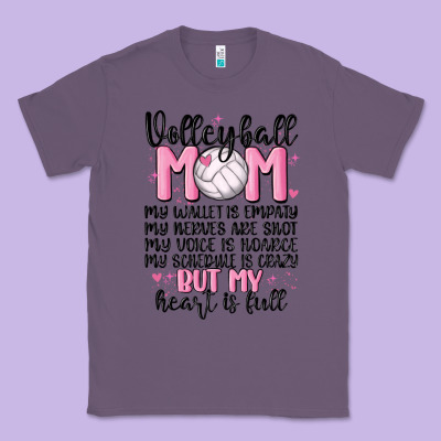 Volleyball Mom Classic Tee Designed By Maliassmallbusiness