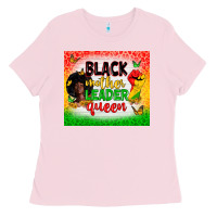 Bubblegum Pink Black mother leader Ladies Tee - Zillion Design Studio