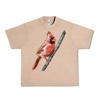 Burro Northern Cardinal Bird Urban Heavy Tee - LillyAllenDesigns