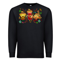 Black Mexican taco nacho and souce Premium Sweatshirt - NancyCooperArtShop