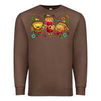 Chestnut Mexican taco nacho and souce Premium Sweatshirt - NancyCooperArtShop