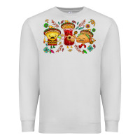 Dove Grey Mexican taco nacho and souce Premium Sweatshirt - NancyCooperArtShop