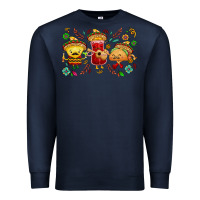 Navy Mexican taco nacho and souce Premium Sweatshirt - NancyCooperArtShop
