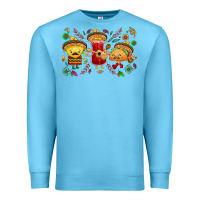 Ocean Blue Mexican taco nacho and souce Premium Sweatshirt - NancyCooperArtShop