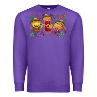 Purple Mexican taco nacho and souce Premium Sweatshirt - NancyCooperArtShop
