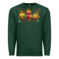 Sports Green Mexican taco nacho and souce Premium Sweatshirt - NancyCooperArtShop