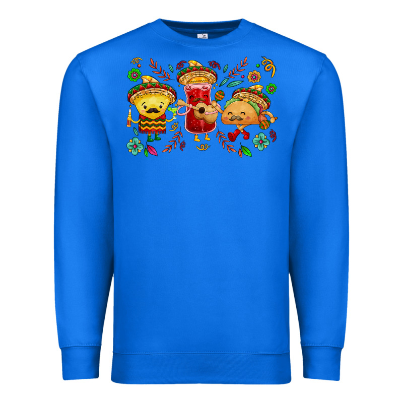 Mexican Taco Nacho And Souce Premium Sweatshirt by NancyCooperArtShop | Teevron