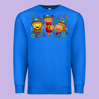 Mexican Taco Nacho And Souce Premium Sweatshirt Designed By Nancycooperartshop
