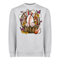 Heather Grey easter basket sports Heavyweight Sweatshirt - MaliasSmallBusiness