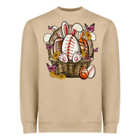 Mushroom easter basket sports Heavyweight Sweatshirt - MaliasSmallBusiness