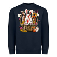 Navy easter basket sports Heavyweight Sweatshirt - MaliasSmallBusiness