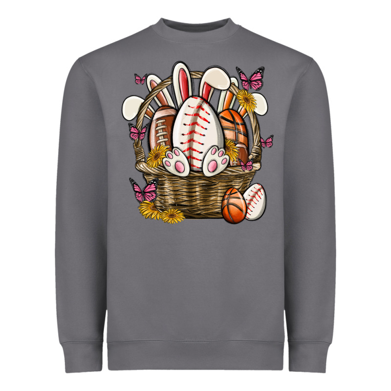 Easter Basket Sports Heavyweight Sweatshirt by MaliasSmallBusiness | Teevron