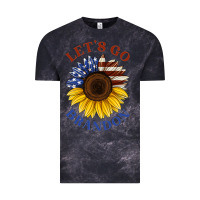 Cloud Black American flag sunflower Vintage Tee - Jasminsmagicworld