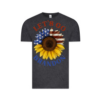 Vintage Black American flag sunflower Vintage Tee - Jasminsmagicworld