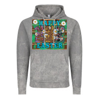 Cloud Rock easter happy easter western bunnies daisies Vintage Hoodie - Artiststas