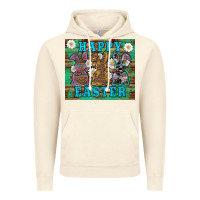 Vintage Artic easter happy easter western bunnies daisies Vintage Hoodie - Artiststas