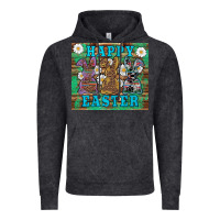 Easter Happy Easter Western Bunnies Daisies Vintage Hoodie | Teevron