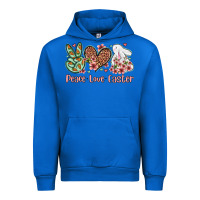 Cobalt Easter Day Peace love Easter Urban Hoodie - OliviaCreatesArt