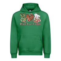 Emerald Easter Day Peace love Easter Urban Hoodie - OliviaCreatesArt
