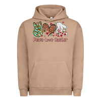 Pigment Burro Easter Day Peace love Easter Urban Hoodie - OliviaCreatesArt