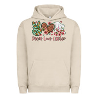 Pigment French Oak Easter Day Peace love Easter Urban Hoodie - OliviaCreatesArt