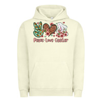 Pigment Pistachio Easter Day Peace love Easter Urban Hoodie - OliviaCreatesArt