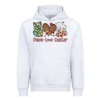 White Easter Day Peace love Easter Urban Hoodie - OliviaCreatesArt