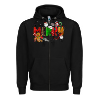 Black One Merry Nurse Zipper Hoodie - LillyAllenDesigns