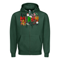 Sports Green One Merry Nurse Zipper Hoodie - LillyAllenDesigns