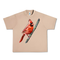 Burro Northern Cardinal Bird Urban Heavy Tee - LillyAllenDesigns