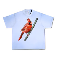 Grape Ice Northern Cardinal Bird Urban Heavy Tee - LillyAllenDesigns
