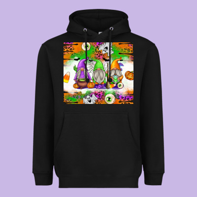 Halloween Gnomes Heavyweight Hoodie Designed By Texasbilliewilder