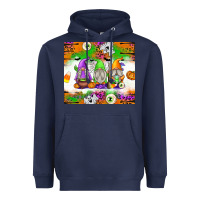 Navy Halloween Gnomes Heavyweight Hoodie - texasbilliewilder