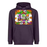 Plum Halloween Gnomes Heavyweight Hoodie - texasbilliewilder
