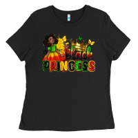 Black Black princess juneteenth Ladies Tee - Zillion Design Studio