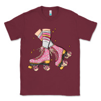 Burgundy skate Classic Tee - MaliasSmallBusiness