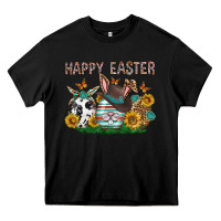 Black Western Happy Easter Heavy Core Tee - Neo Western
