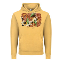 Vintage Mustard horseshoe cowhide cactus background Vintage Hoodie - AdoDesignShop