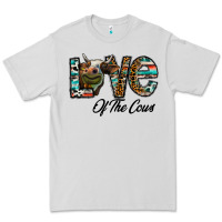 Dove Grey lov of thecows Premium Tee - CowhideDigitalArt