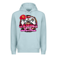 Blue Mist Gaming is my valentine Premium Hoodie - HowdyJamesFarm