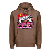 Chestnut Gaming is my valentine Premium Hoodie - HowdyJamesFarm