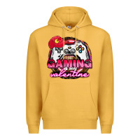 Mustard Gaming is my valentine Premium Hoodie - HowdyJamesFarm