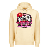 Pina Colada Gaming is my valentine Premium Hoodie - HowdyJamesFarm