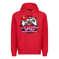 Red Gaming is my valentine Premium Hoodie - HowdyJamesFarm